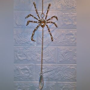 Gold Beaded Spider Pendant Necklace *VIDEO INCLUDED